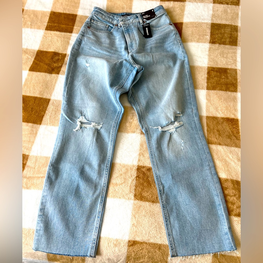 New with tickets Express Distressed Jeans